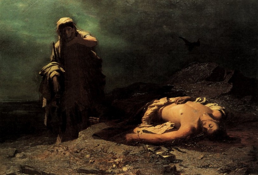 Η Αντιγόνη εμπρός στο νεκρό Πολυνείκη, 1865