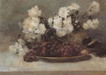 Ιακωβίδης Γεώργιος-Βάζο με λουλούδια και σταφύλια