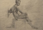 Ιακωβίδης Γεώργιος-Γυμνός άνδρας καθιστός
