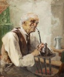 Ιακωβίδης Γεώργιος-Old man with pipe